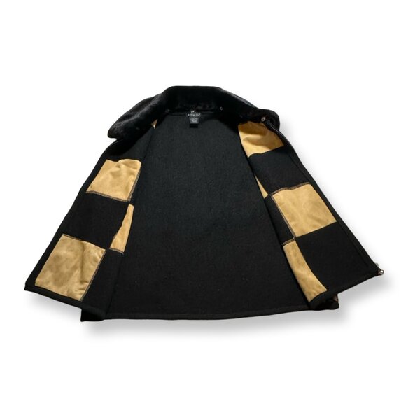 Vintage Leopard Print Tally Ho 100% Wool Vest Size Large - Picture 2 of 6